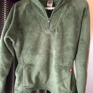 The North Face Sage Green V-Neck Sweater